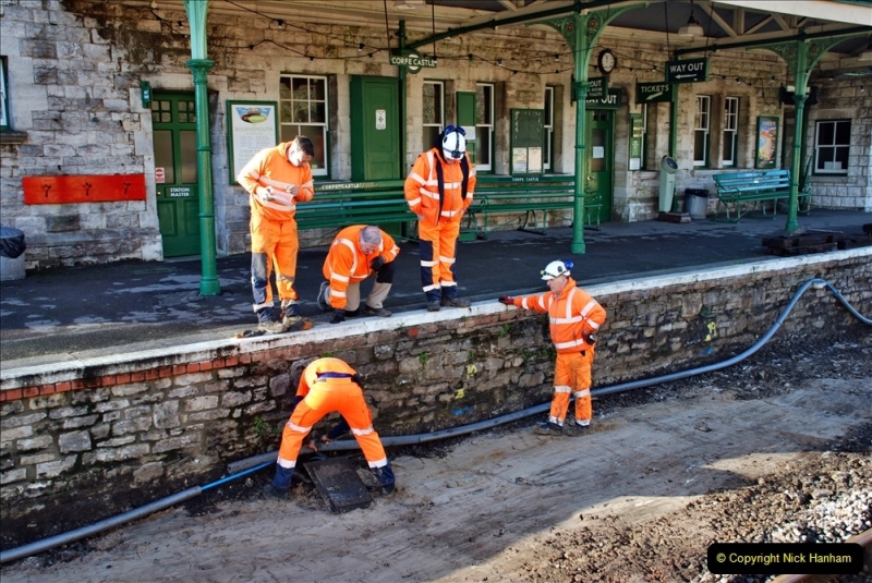 2022-01-12 Corfe Castle station track renewal DAY 3. (104) 104