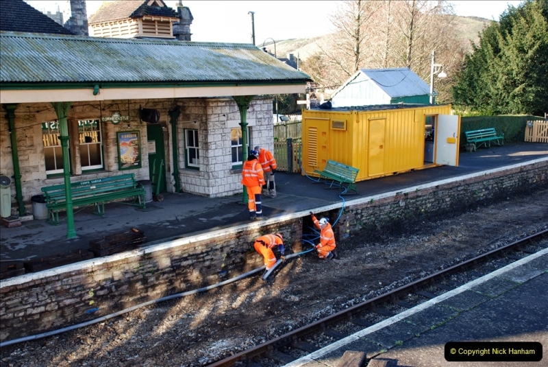 2022-01-12 Corfe Castle station track renewal DAY 3. (108) 108