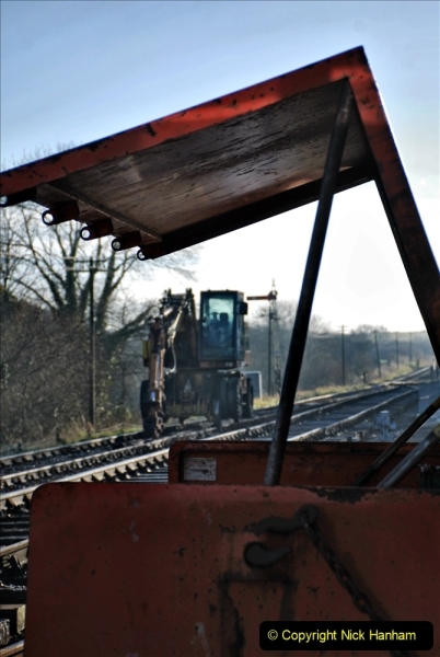 2022-01-12 Corfe Castle station track renewal DAY 3. (44) 044