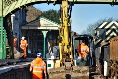 2022-01-12 Corfe Castle station track renewal DAY 3. (47) 047