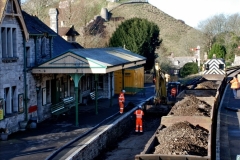 2022-01-12 Corfe Castle station track renewal DAY 3. (93) 093