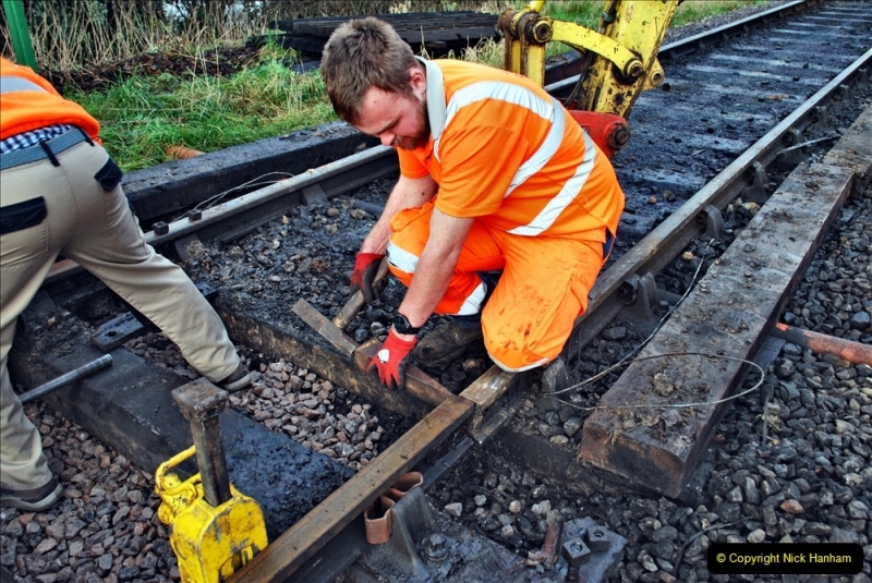 2022-01-19 Corfe Castle station track renewal DAY 8. (25) 025