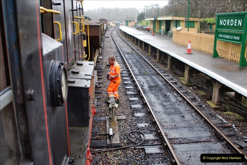 2022-01-19 Corfe Castle station track renewal DAY 8. (74) 074