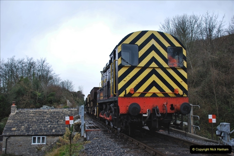 2022-01-19 Corfe Castle station track renewal DAY 8. (84) 084