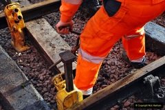 2022-01-19 Corfe Castle station track renewal DAY 8. (57) 057