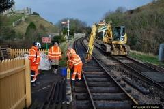 2022-01-19 Corfe Castle station track renewal DAY 8. (68) 068