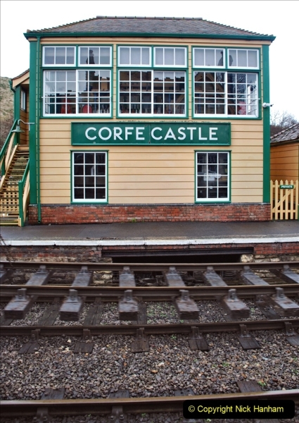 2022-01-10 Corfe Castle station track renewal. (66) 066
