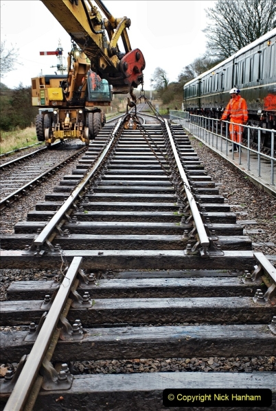 2022-01-10 Corfe Castle station track renewal. (90) 090