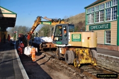 2022-01-13 Corfe Castle station track renewal DAY 4. (89) 089