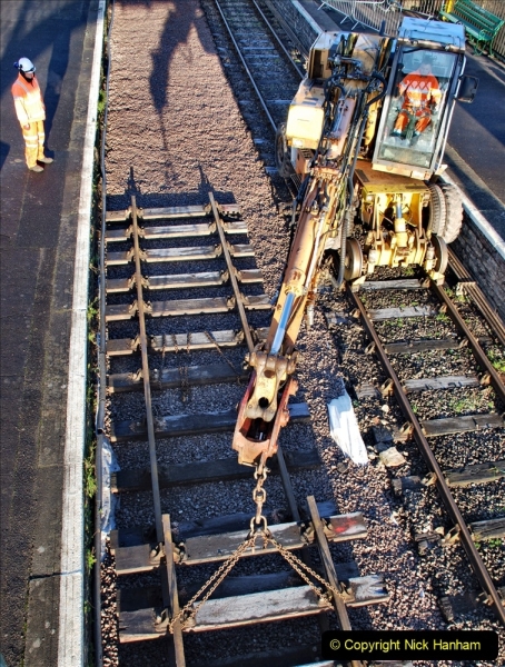 2022-01-17 Corfe Castle station track renewal DAY 6. (41) 041