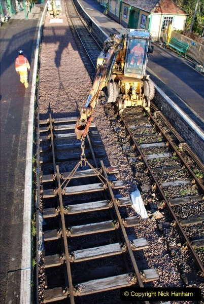 2022-01-17 Corfe Castle station track renewal DAY 6. (42) 042