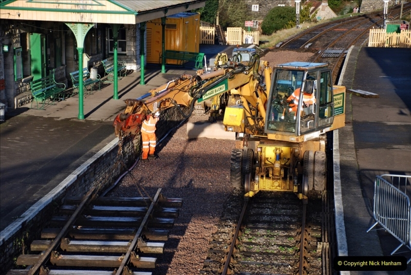 2022-01-17 Corfe Castle station track renewal DAY 6. (46) 046