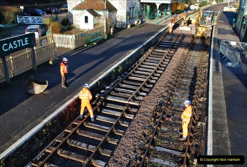 2022-01-17 Corfe Castle station track renewal DAY 6. (48) 048