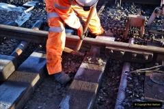 2022-01-17 Corfe Castle station track renewal DAY 6. (22) 022