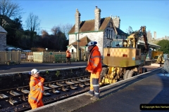 2022-01-17 Corfe Castle station track renewal DAY 6. (52) 052