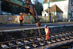 2022-01-17 Corfe Castle station track renewal DAY 6. (53) 053