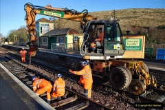 2022-01-17 Corfe Castle station track renewal DAY 6. (56) 056