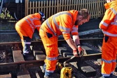 2022-01-17 Corfe Castle station track renewal DAY 6. (67) 067