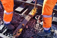 2022-01-17 Corfe Castle station track renewal DAY 6. (68) 068