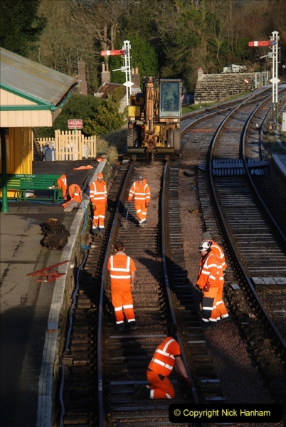2022-01-20 Corfe Castle station track renewal DAY (10) 010