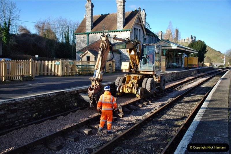 2022-01-20 Corfe Castle station track renewal DAY (121) 121