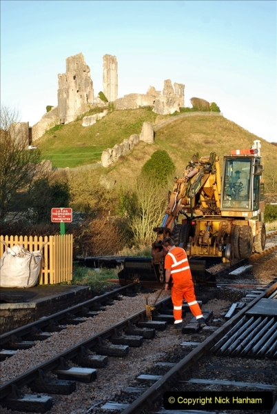 2022-01-20 Corfe Castle station track renewal DAY (38) 038