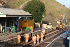 2022-01-20 Corfe Castle station track renewal DAY (13) 013