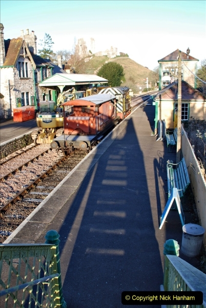 2022-01-21 Corfe Castle station track renewal DAY 10 final day. (12) 012