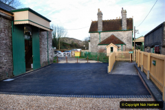 2020-02-05 Around the SR. (1) New surface for Corfe Castle Museum entrance. 001