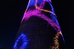 2019-12-09 Bournemouth Christmas Lights. (171) The Tree of Many Colours. 171