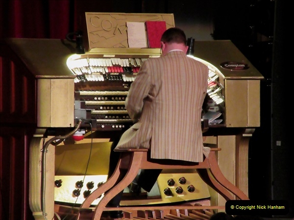 2019 March 16 Bournemouth Pavilion Theatre 90 Years. (42) The Compton Organ in action. 042