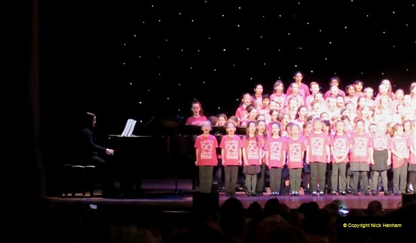 2019 March 16 Bournemouth Pavilion Theatre 90 Years. (51) Local school choirs. 051