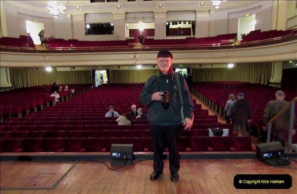 2019 March 16 Bournemouth Pavilion Theatre 90 Years. (86) Behind the scenes tour. Your Host. 086
