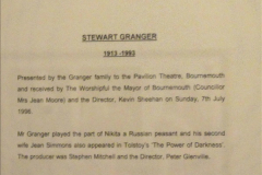 2019 March 16 Bournemouth Pavillion Theatre 90 Years. (170) Stewart Granger. 169