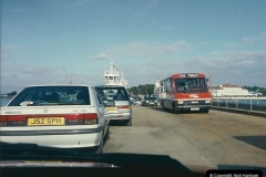 1994-01 27 Studland, Dorset. Skipper coming off the Sandbanks to Studland Chain Ferry 'Bramble Bush Bay'.186