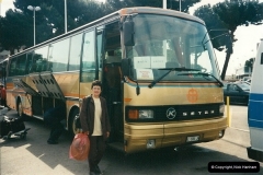 1998-05-28 Sorento, Italy. Your Host's Wife about to board our coach to Naples, Italy.264
