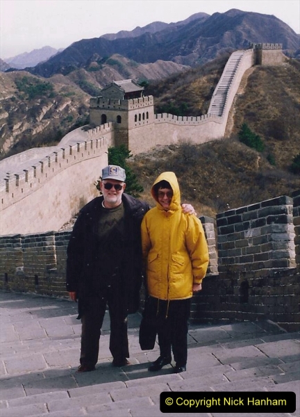 China 1993 April. (177) The Great Wall. Your Host and Wife.177