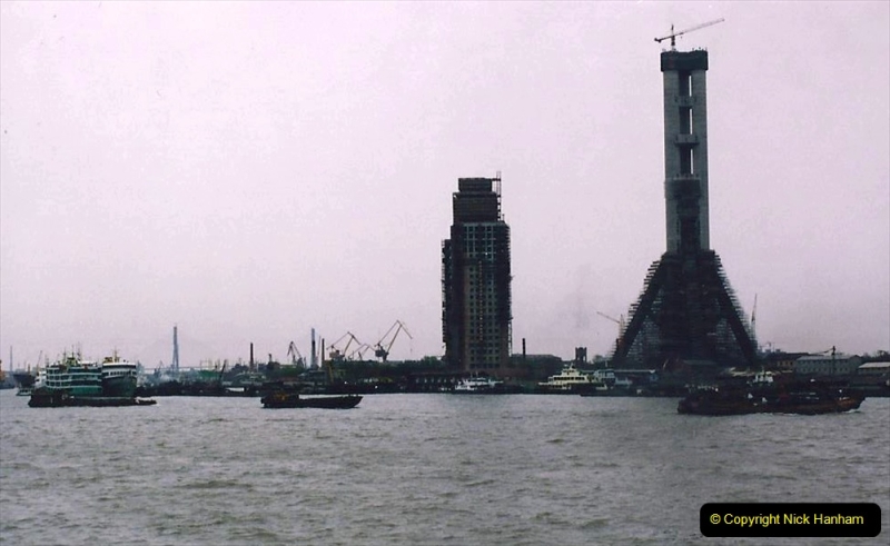 China 1993 April. (111)  Shanghai Thje Bund and the Hwangpu River. 111