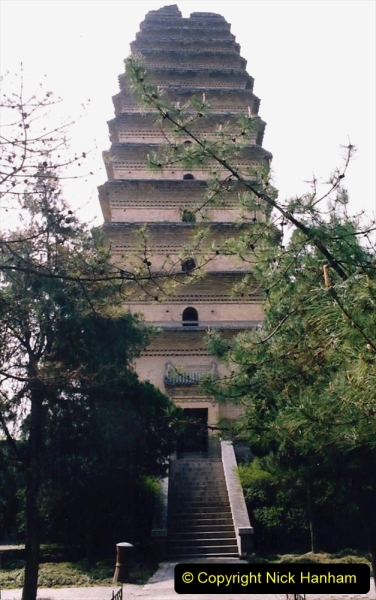 China 1993 April. (29) The Small Wild Goose Pagoda in Xain. 029