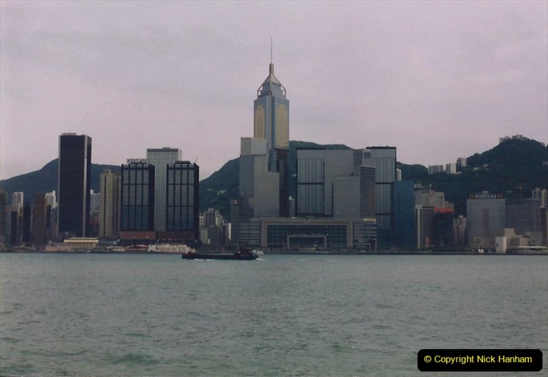 China 1993 April China into Hong Kong. (106) A clearer day from Kawloon. 106