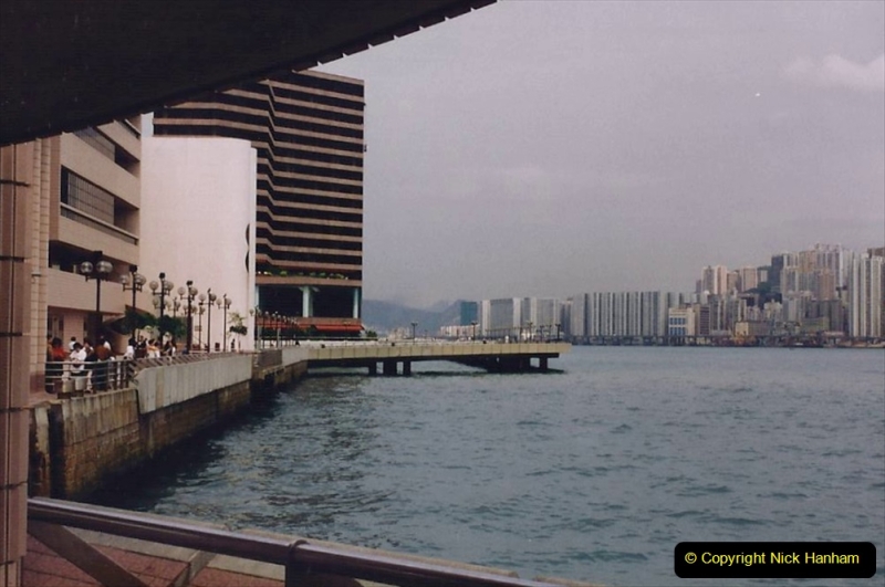 China 1993 April China into Hong Kong. (109) A clearer day from Kawloon. 109