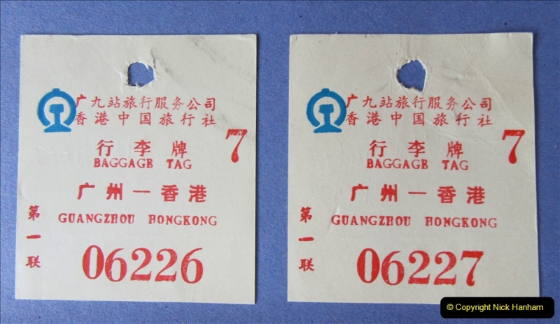 China 1993 April China into Hong Kong. (3) Guangzhou to Hong Kong by train. 003