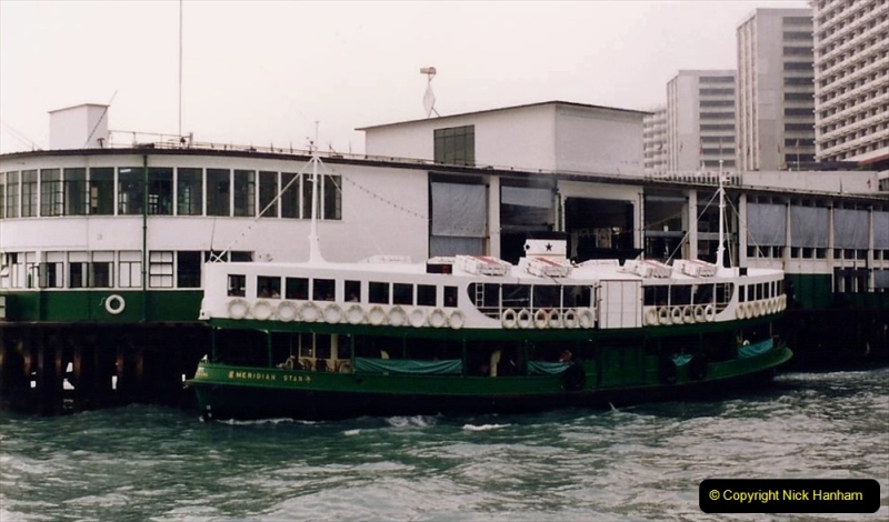 China 1993 April China into Hong Kong. (53) Hong Kong from Kowloon. Star Ferry.053
