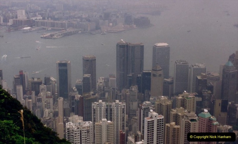China 1993 April China into Hong Kong. (94) At the top of the Paek and still VERY misty. 094