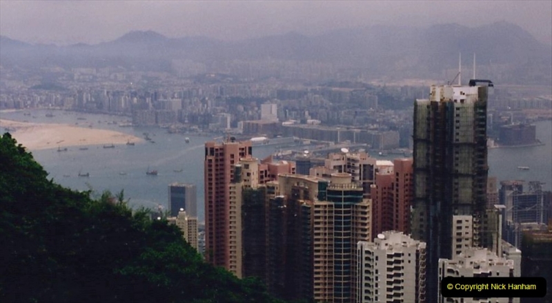 China 1993 April China into Hong Kong. (95) At the top of the Paek and still VERY misty. 095