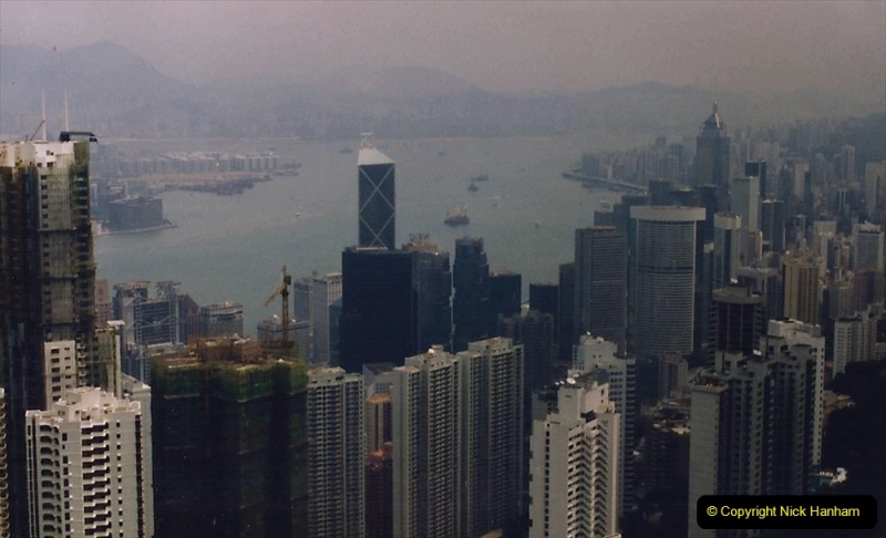 China 1993 April China into Hong Kong. (96) At the top of the Paek and still VERY misty. 096