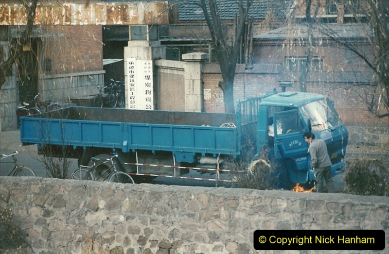 China 1997 November Number 1. (192) Very cold so defrosting truck wit som flames.192