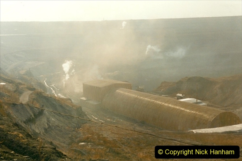 China 1999 October Number 1. (112) At Jalainur Opencast Coal Mine.