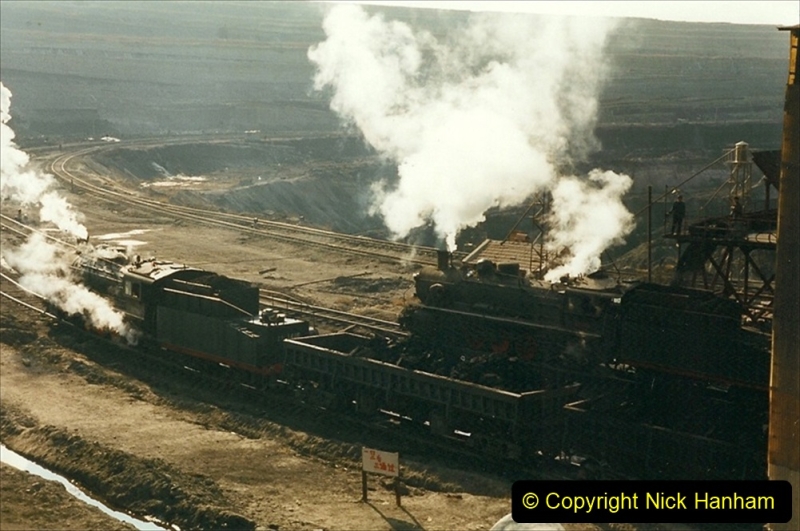 China 1999 October Number 1. (115) At Jalainur Opencast Coal Mine.