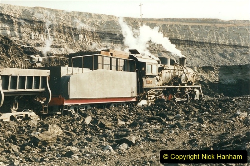 China 1999 October Number 1. (158) At Jalainur Opencast Coal Mine.